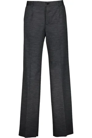 Dolce & Gabbana Homme, Pantalons, Gris, Taille: M Pantalon droit en nylon
