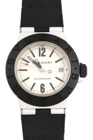 Bvlgari Femme, Pre-owned, Gris, Taille: ONE Size Pre-owned Caoutchouc montres