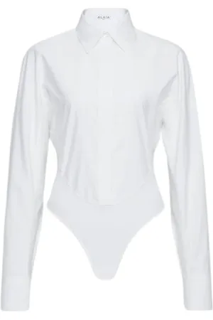 Alaïa Femme, Tops, Blanc, Taille: 38 FR Body Chemise Blanche