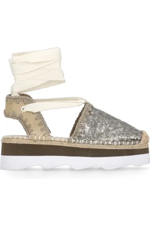 Mou Femme, Chaussures, , Taille: 38 EU Sandales à Paillettes et Lacets