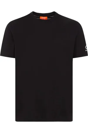 sunseeker Homme, Tops, Noir, Taille: 2XL T-shirt en Coton Noir avec Détails du Logo