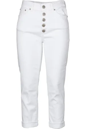 Dondup Femme, Jeans, Blanc, Taille: W26 Koons Cropped Jeans