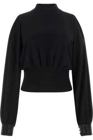 Guess Femme, Pulls, Noir, Taille: 36 FR Bling Tricot