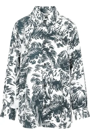 Bottega Veneta Femme, Blouses et Chemises, Multicolore, Taille: 36 FR Chemise Élégante en Soie Grise Femme
