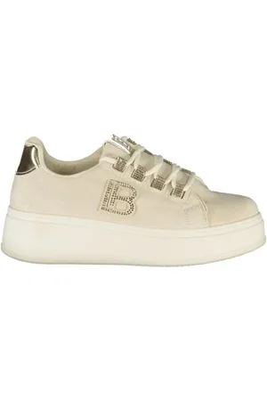 Laura Biagiotti Femme, Chaussures, , Taille: 37 EU Baskets avec strass et talon compensé