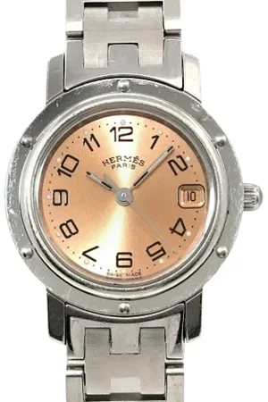 Hermès Femme, Pre-owned, Rose, Taille: ONE Size Pre-owned Acier inoxydable montres