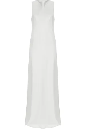 ANTONELLI Femme, Robes, Gris, Taille: 42 FR Robe Argent Sans Manches Col Rond