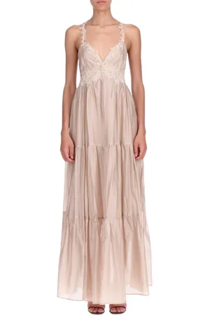 ERMANNO SCERVINO Femme, Robes, Rose, Taille: 40 FR Robe Longue Élégante avec Dentelle