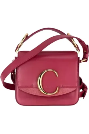 Chloé Femme, Pre-owned, Rose, Taille: ONE Size Pre-owned Cuir sacs-main