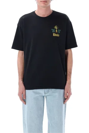 Rhude Homme, Tops, Noir, Taille: S T-shirt Vintage Noir Tabaco