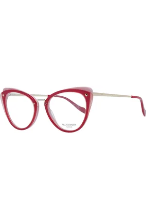 ANA HICKMANN Femme, Accessoires, Rouge, Taille: ONE Size Montures Optiques Rouges pour Femmes Style Papillon