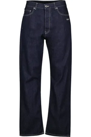 OFF-WHITE Homme, Jeans, Bleu, Taille: W33 Jean droit homme style skate