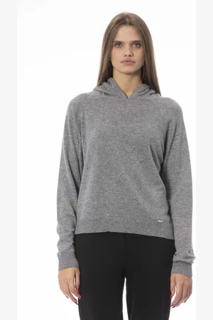 BALDININI Femme, Sweatshirts et sweats à capuche, Gris, Taille: 40 FR Sweat à capuche avec manches longues
