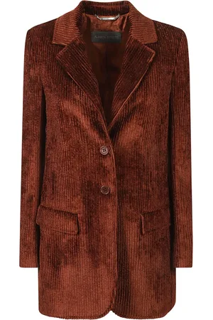 Alberta Ferretti Femme, Vestes, Brun, Taille: 36 FR Vestes Marron pour un Look Élégant