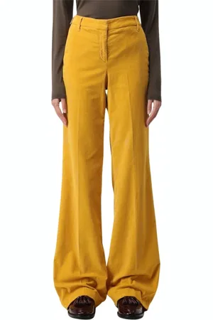 Jacob Cohen Femme, Pantalons, Jaune, Taille: 32 FR Pantalon Large Jaune