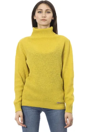 BALDININI Femme, Pulls, Jaune, Taille: 40 FR Pull Tricoté Tendance