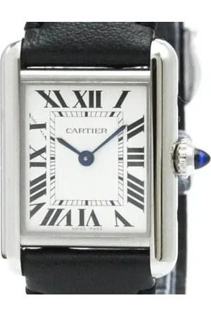 Cartier Femme, Pre-owned, Gris, Taille: ONE Size Pre-owned Acier inoxydable montres