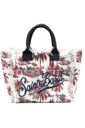MC2 SAINT BARTH Femme, Sacs, Multicolore, Taille: ONE Size Sac fourre-tout en toile à franges pour femme