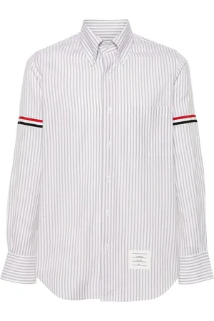 Thom Browne Homme, Chemises, Gris, Taille: L Chemises Élégantes pour Hommes