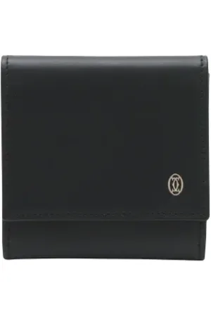 Cartier Homme, Pre-owned, Noir, Taille: ONE Size Pre-owned Cuir petite-maroquinerie