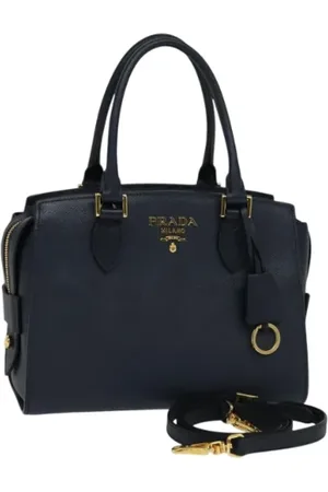 Prada Femme, Pre-owned, Bleu, Taille: ONE Size Pre-owned Cuir sacs-prada