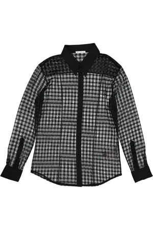 Ami Femme, Blouses et Chemises, Noir, Taille: 40 FR Chemise Classique à Carreaux
