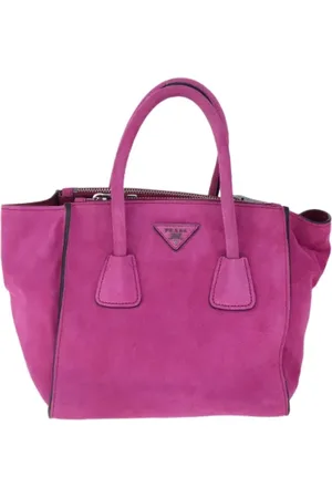 Prada Femme, Pre-owned, Rose, Taille: ONE Size Pre-owned Daim sacs-prada