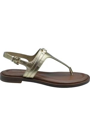 Michael Kors Femme, Chaussures, Jaune, Taille: 36 EU Chaussures à Lacets Dorées pour Femmes