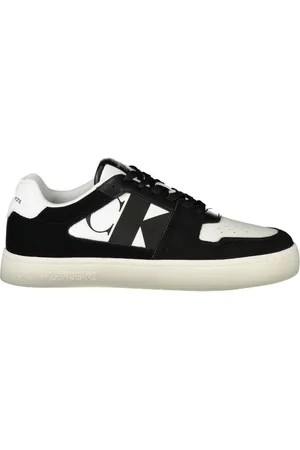Calvin Klein Homme, Chaussures, Multicolore, Taille: 45 EU Baskets en Polyester Blanc
