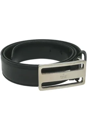 Gucci Femme, Pre-owned, Noir, Taille: ONE Size Pre-owned Cuir ceintures