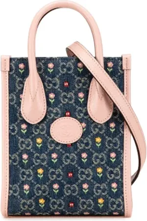 Gucci Femme, Pre-owned, Multicolore, Taille: ONE Size Pre-owned Denim sacs-gucci