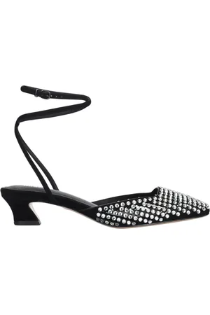 Lola Cruz Femme, Chaussures, Noir, Taille: 41 EU Sandales Noires en Cuir avec Paillettes