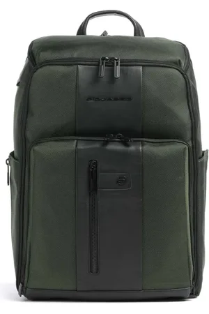 Piquadro Unisex, Sacs, Vert, Taille: ONE Size Sac à dos vert pour ordinateur portable avec compartiment PC