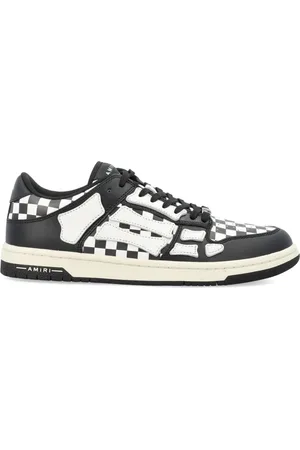 AMIRI Homme, Chaussures, Multicolore, Taille: 44 EU Baskets Bas Top Squelette Noir Blanc