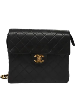CHANEL Femme, Pre-owned, Noir, Taille: ONE Size Pre-owned Cuir sacs-dos