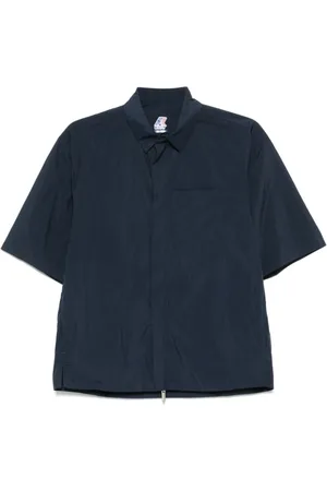 K-Way Homme, Chemises, Bleu, Taille: L Chemise Bleue à Fermeture Éclair et Poches