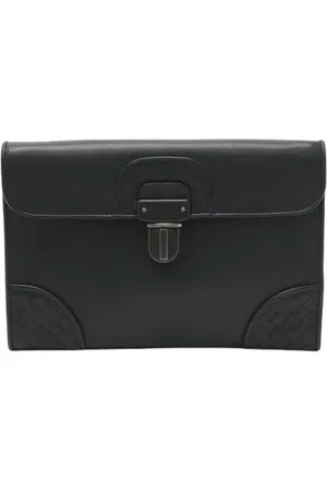 Bottega Veneta Femme, Pre-owned, Noir, Taille: ONE Size Pre-owned Cuir pochettes-minaudieres