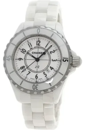 CHANEL Femme, Pre-owned, Blanc, Taille: ONE Size Pre-owned Metal montres
