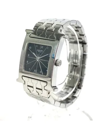 Hermès Femme, Pre-owned, Noir, Taille: ONE Size Pre-owned Metal montres
