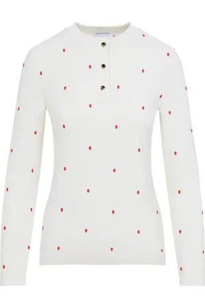 Bottega Veneta Femme, Tops, Blanc, Taille: 40 FR Haut Blanc Style Élégant