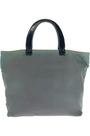 Prada Femme, Pre-owned, Vert, Taille: ONE Size Pre-owned Toile cabas