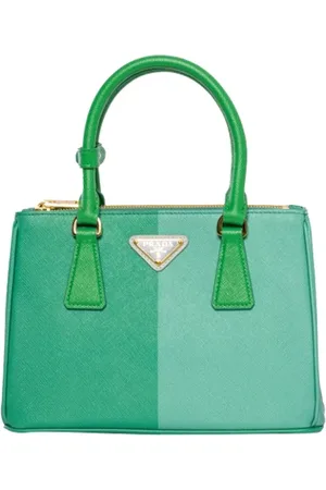 Prada Femme, Pre-owned, Vert, Taille: ONE Size Pre-owned Cuir sacs-main