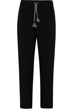 MC2 SAINT BARTH Homme, Pantalons, Bleu, Taille: L Pantalon bleu avec cordon de serrage et logo