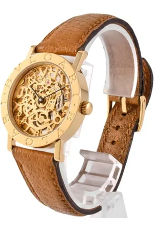 Bvlgari Homme, Pre-owned, Jaune, Taille: ONE Size Pre-owned Or jaune montres