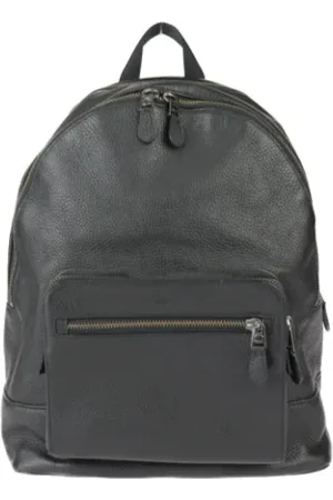 Coach Femme, Pre-owned, Noir, Taille: ONE Size Pre-owned Cuir sacs-dos
