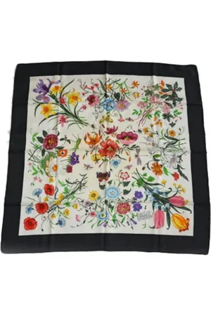 Gucci Femme, Pre-owned, Multicolore, Taille: ONE Size Pre-owned Soie foulards