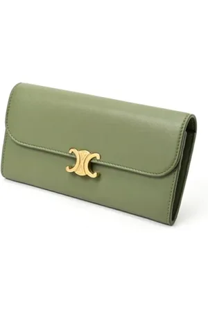 Céline Femme, Pre-owned, Vert, Taille: ONE Size Pre-owned Cuir petite-maroquinerie