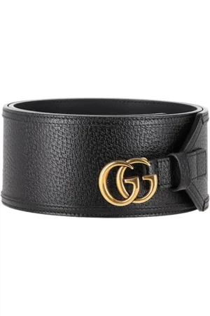 Gucci Femme, Pre-owned, Noir, Taille: ONE Size Pre-owned Cuir ceintures