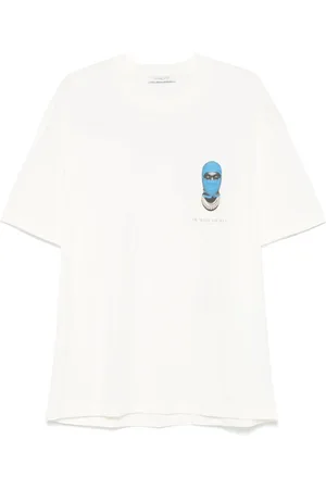 Ih Nom Uh Nit Homme, Tops, Blanc, Taille: XL T-shirt Blanc en Coton avec Logo Imprimé