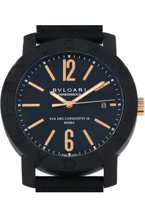 Bvlgari Homme, Pre-owned, Noir, Taille: ONE Size Pre-owned Verre montres